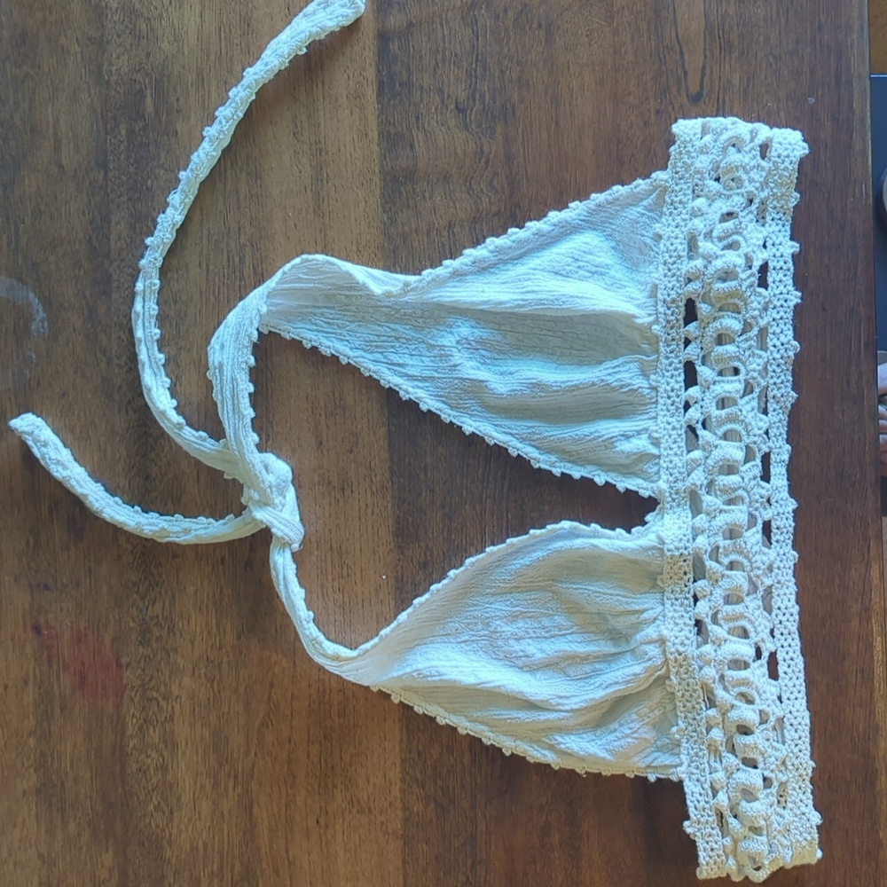 Vintage Halter Top Creme